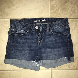 aeropostale blue jean shorts